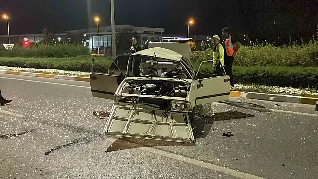 Sivas'ta otomobil takla attı
