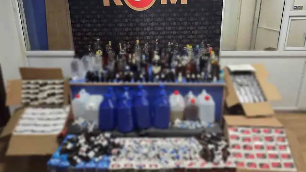 Sivas'ta kaçak alkol operasyonu gerçekleştirildi!