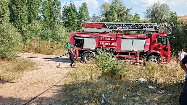 Sivas'ta minibüs yangını paniğe neden oldu!
