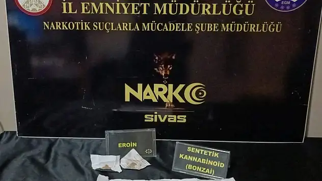 Sivas'ta narkotik operasyonu: 3 kişi tutuklandı