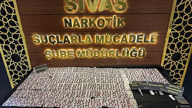 Sivas'ta uyuşturucu operasyonu! Aramalarda ele geçirilenler pes dedirtti