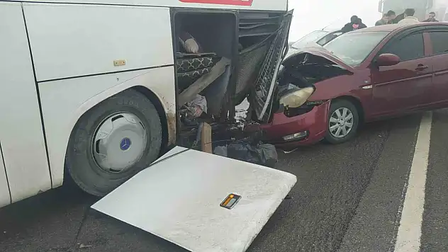 Sivas'ta  zincirleme trafik kazası!