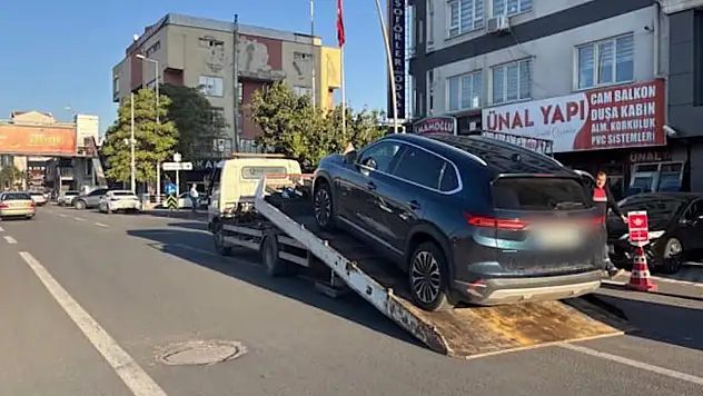 Kayseri'de bir sürücünün ehliyetine 60 gün el konuldu