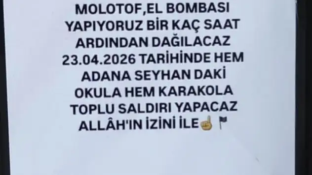 Adana'da sosyal medyadan 'saldırı yapacağız' paylaşımına gözaltı