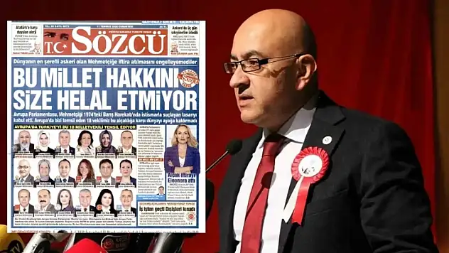 Sözcü'nün manşetine Kayseri'den çok sert tepki! 'Hakkımı helal etmiyorum'