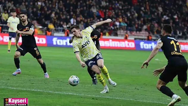 Kayserispor'un 3 maçlık serisi son buldu