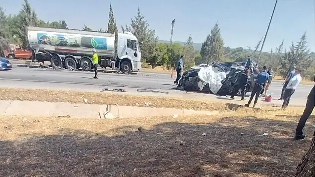 Sulama tankerine arkadan çarptı, hayatını kaybetti!