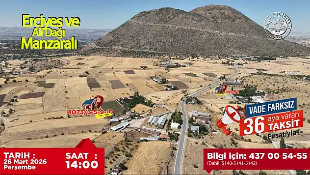 Talas'ta 36 ay taksitle arsa sahibi olmak isteyenler için geri sayım başladı!