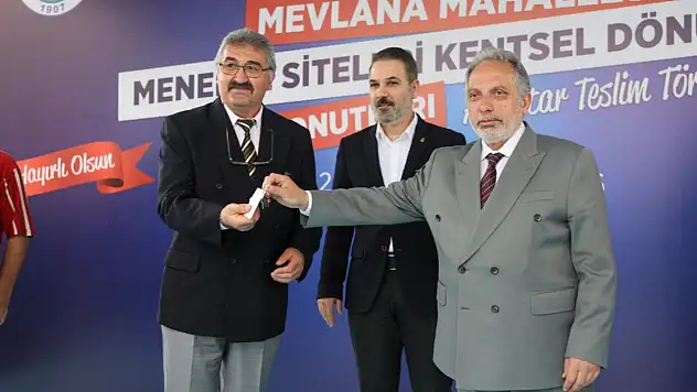 Talas'ta 60 aile yeni evine kavuştu!