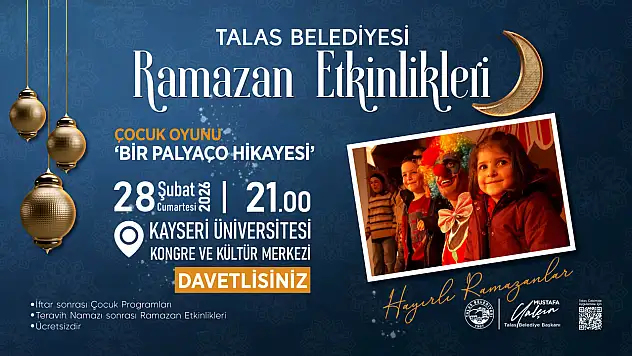 Talas'ta çocuklara ve yetişkinlere özel Ramazan programı