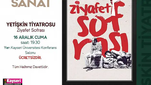 Talas'ta Cuma yetişkin, Cumartesi çocuk tiyatrosu