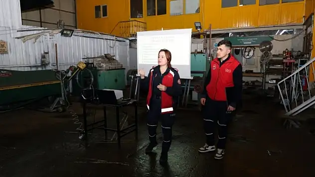 Talas'ta yangın güvenliği için eğitim seferberliği