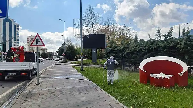 Talas'ta haşerat ile mücadele çalışmaları devam ediyor!