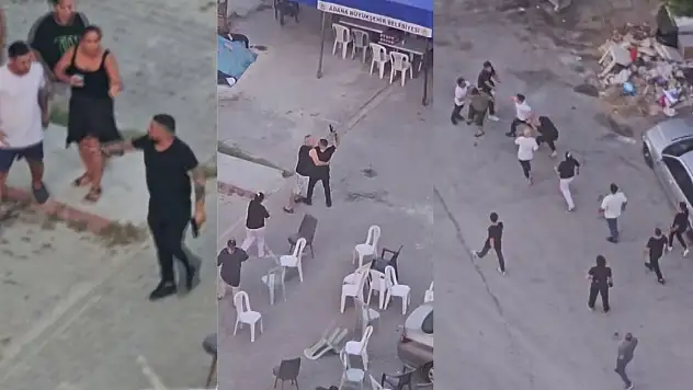 Taziye evinde husumetlilerini tabancayla kovaladı