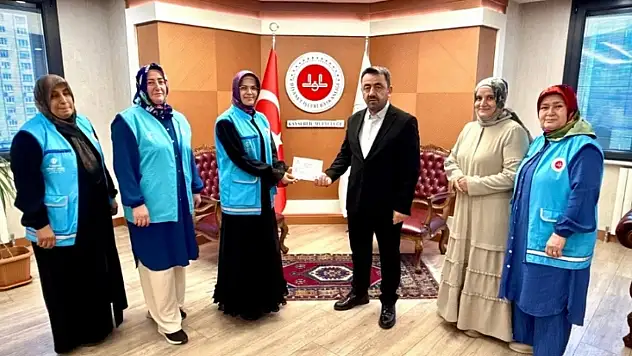 TDV Kayseri Kadın Kolları'ndan 'İki İnsan Bir Hayat' projesine destek