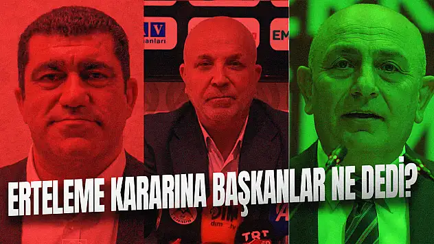 TFF'nin erteleme kararına 2 tepki, 1 destek!