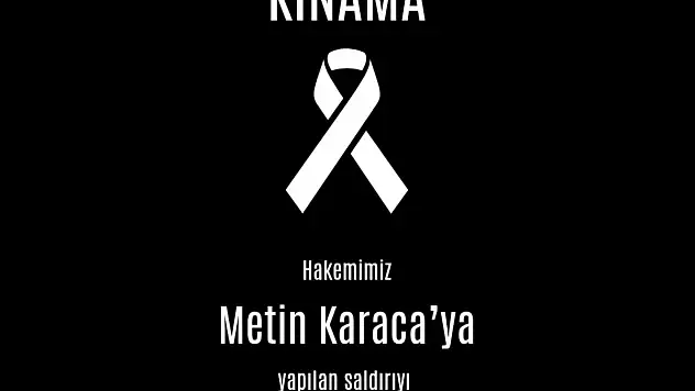 TFFHGD Kayseri Şubesi'nden kınama mesajı...