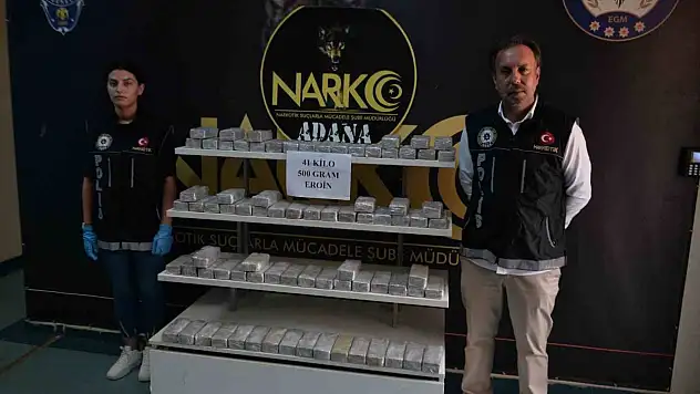 Tırda 41 kilo 500 gram eroin ele geçirildi
