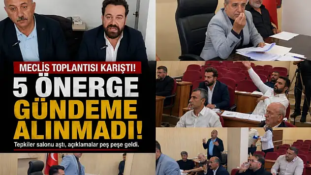 Tomarza Belediye Meclisi'nde önerge krizi! Tartışma toplantıdan dışarı taştı