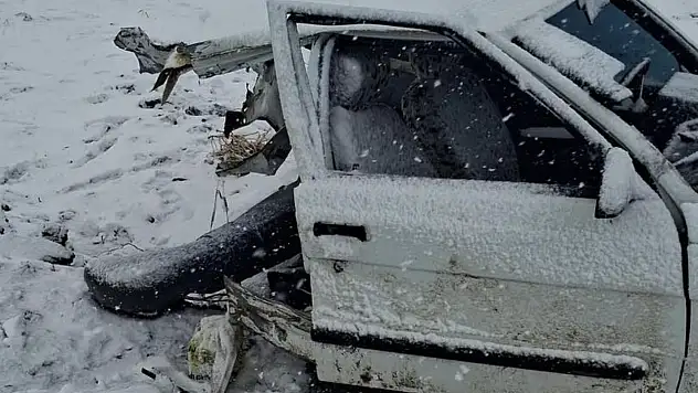 Tomarza yolunda korku dolu anlar! İki kişi yaralandı