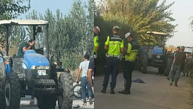 Traktöre çarpan motosiklet sürücüsü hayatını kaybetti!
