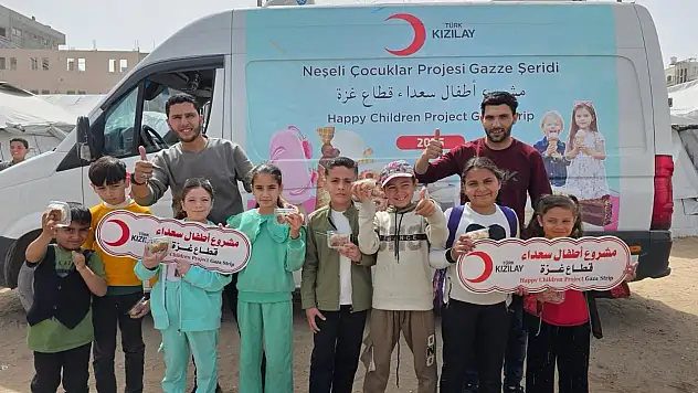 Kızılay'dan Gazze'de çocuklara umut olan proje