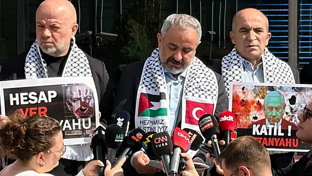 Türkiye Basın Federasyonu, İsrail Başbakanı Netanyahu'yu protesto etti