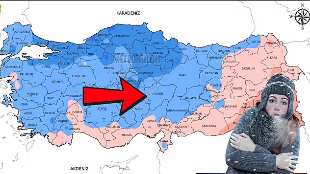 Türkiye'nin en soğuk noktası Kayseri'nin o ilçesi oldu!