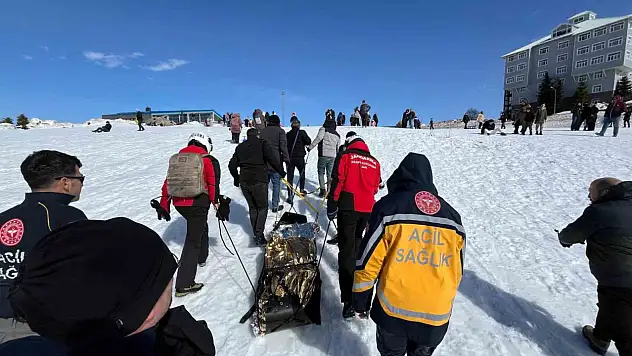 Uludağ'da kızak faciası: Dereye uçan tatilci JAK Ekipleri tarafından kurtarıldı!