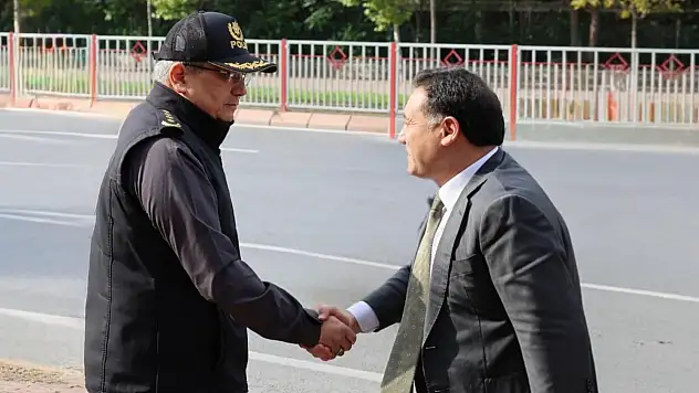 Vali Çiçek, Emniyet Müdürü Ergen'i ziyaret etti!