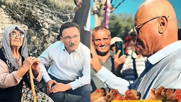 Vali Çiçek ve Ayşe Teyze arasındaki sohbete muhtar damga vurdu: Diyaloglar duyanları güldürdü...