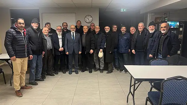 Vekil Cıngı, Strazburg'da yaşayan Kayserili vatandaşlarla bir araya geldi