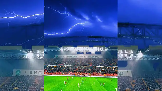 Yağmur, dolu, şimşek, gol hepsi bir arada! Tüm güzellikler Kayserispor maçında yaşandı!