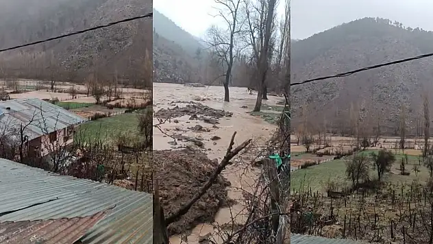 Yahyalı'da etkili olan sağanak yağış seli beraberinde getirdi - Yetkililerden uyarı geldi!