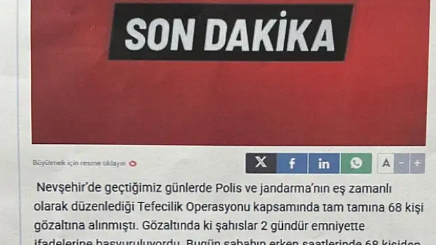 Komşu ilimizde gazeteci isme gözaltı kararı!