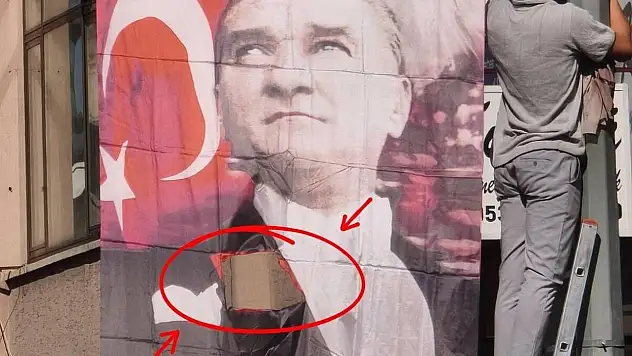 YENİ Parti Kayseri'de 6 oklu Atatürk posteri krizi: Gözbaşı, 'Alçakça bir tuzak' dedi!