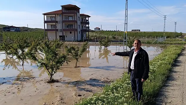 Yeşilhisar'da aşırı yağış tarım arazilerine zarar verdi!