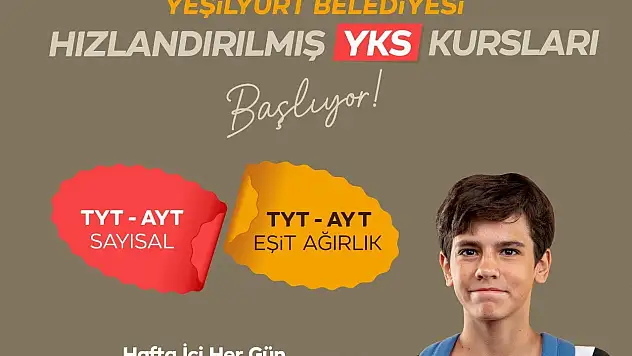 Yeşilyurt'ta hızlandırılmış YKS kursu başladı!