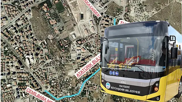 Yol çalışması nedeniyle Talas'ta otobüslerin güzergahları değişiyor!