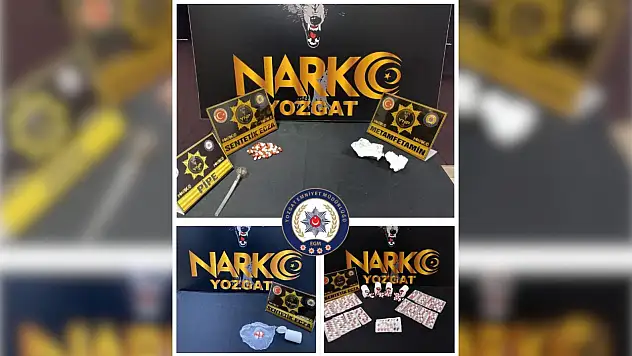 Yozgat Emniyeti 430 adet sentetik ecza ele geçirdi