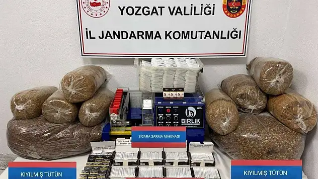 Yozgat'ta Jandarmadan kaçak tütün baskını