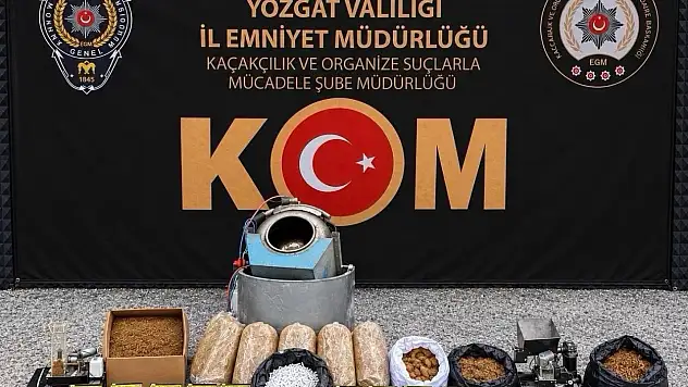 Yozgat'ta 3 bin 500 adet makaron ele geçirildi