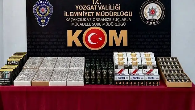 Yozgat'ta operasyon: 35 bin makaron ele geçirildi