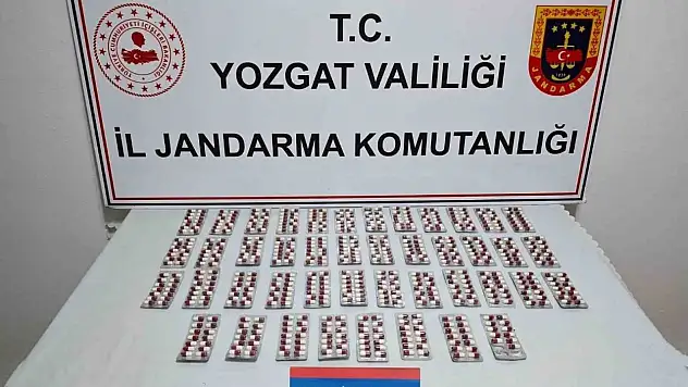 Yozgat'ta yüzlerce sentetik uyuşturucu hap ele geçirildi