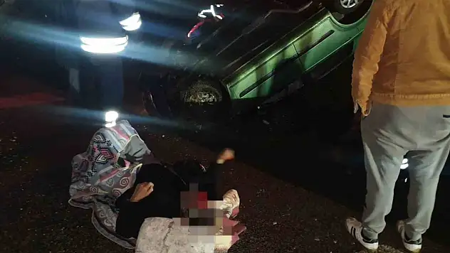 Yozgat'ta otomobil takla attı