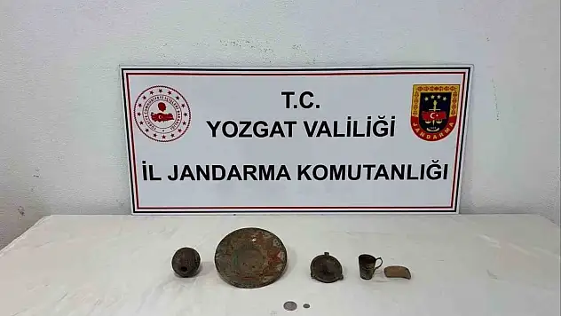Yozgat'ta çok sayıda tarihi obje ele geçirildi!