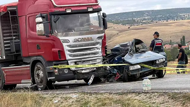 Yozgat'ta iki araç çarpıştı: 1 ölü, 2 yaralı