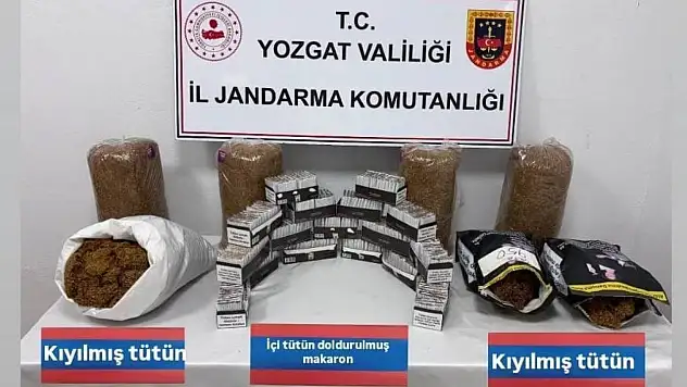 Adıyaman'dan getirilen tütünler ele geçirildi