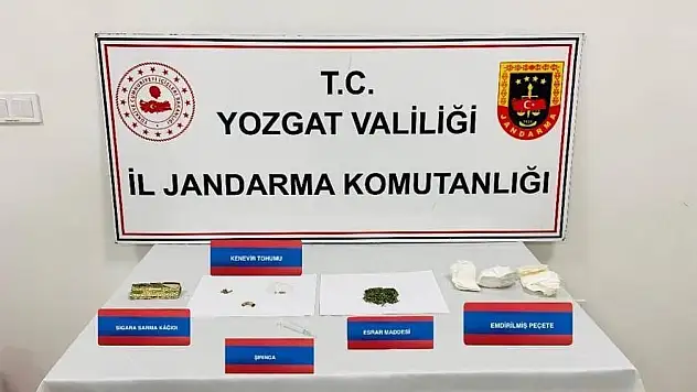 Yozgat'ta uyuşturucu madde kullananlara yönelik operasyon!