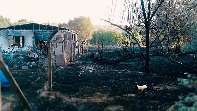 Yozgat'ta korkutan yangın: Bir ev ve 20 dönüm alan küle döndü